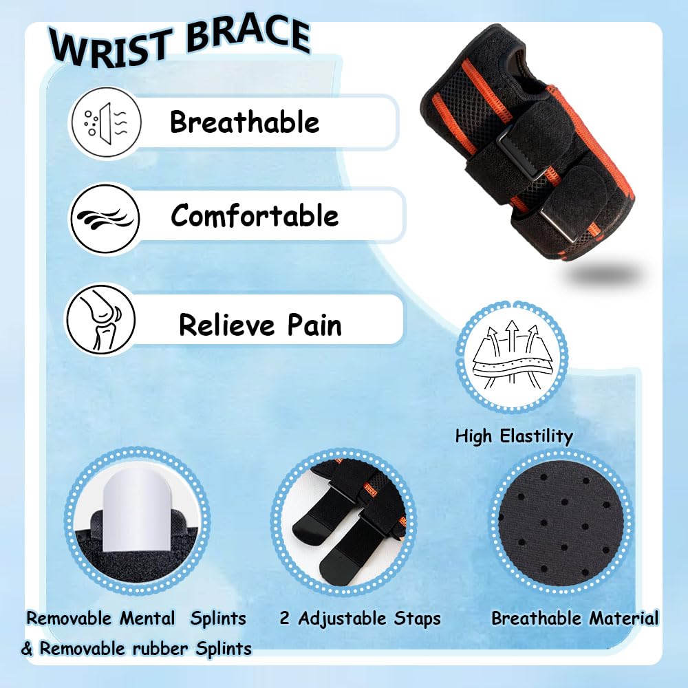 Resting Hand Splint,Wrist Brace,King Mills Plus Size Wrist Brace, Extra Large