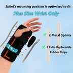 Resting Hand Splint,Wrist Brace,King Mills Plus Size Wrist Brace, Extra Large