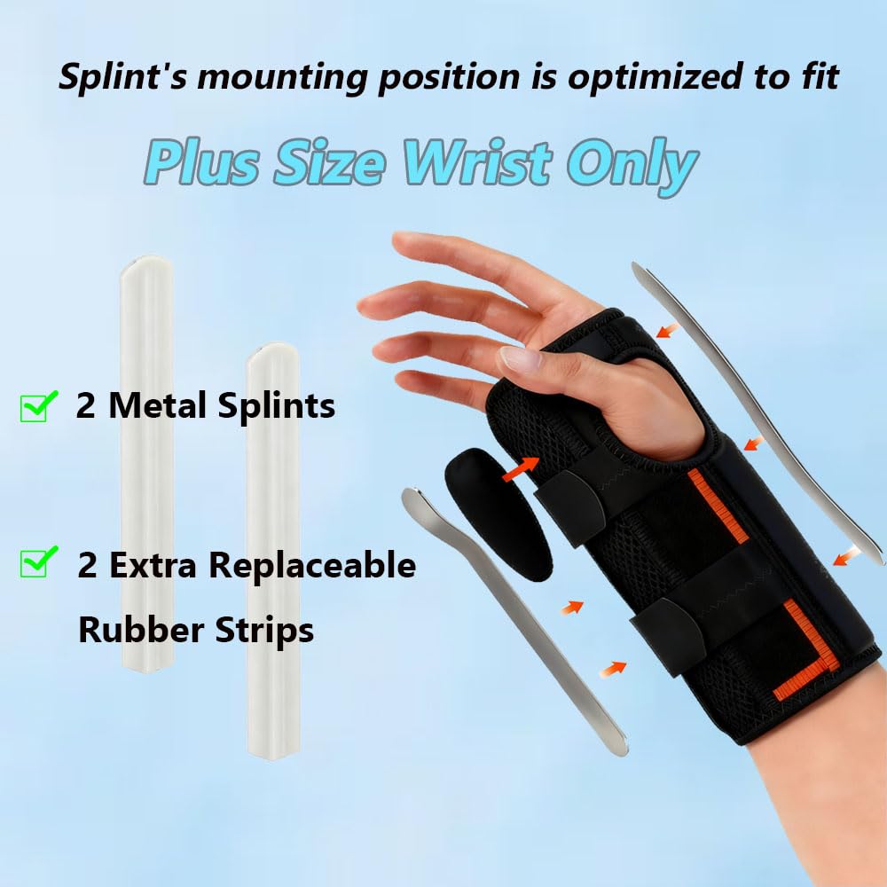 Resting Hand Splint,Wrist Brace,King Mills Plus Size Wrist Brace, Extra Large