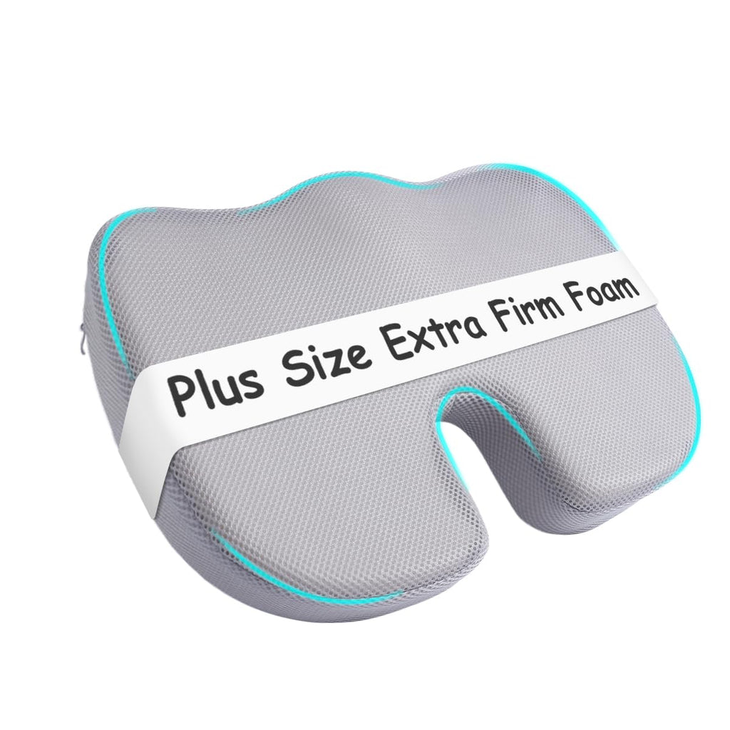 Sciatica Pain Relief Pillow,Plus Size Extra Firm Foam,Urby Extra Large Tailbone Pain Relief Cushion, Memory Foam U-Shaped.
