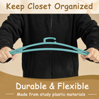 Urby Extra Wide Hangers for Plus Size Clothes, Plastic | Durable, Space-Saving, Ideal for Oversized XL & XXL Shirts, Coats & Dresses
