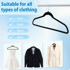 King Mills 21" Extra Wide Velvet Hangers | Extra Large Hangers For Plus Size Clothes, Ideal for XL, XXL Shirts, Coats, Dresses