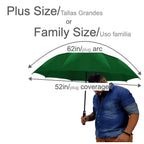 Urby Oversized Large Stick Umbrellas For Rain 2 People similar to Golf Umbrella | Automatic Open. Double Canopy Vented. Plus Size